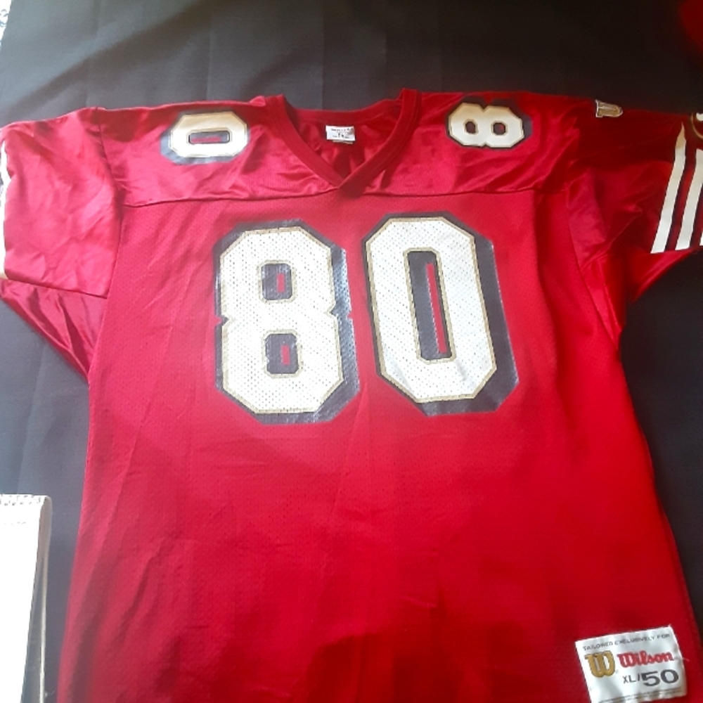 Vintage Wilson San Francisco 49ers #80 Jerry Rice Jersey Size XL